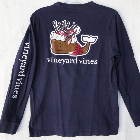 Lot Of Vineyard Vines Long Sleeve Shirts Whales Dogs Youth Boys Size Large - Picture 2 of 16